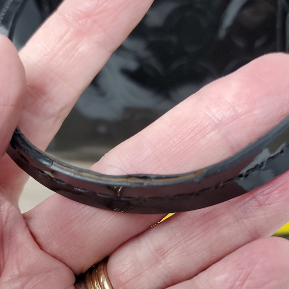 Coach Black Patent Leather Tote - Picture 10 of 13